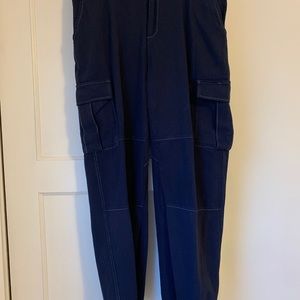 Halara blue cargo pants size large